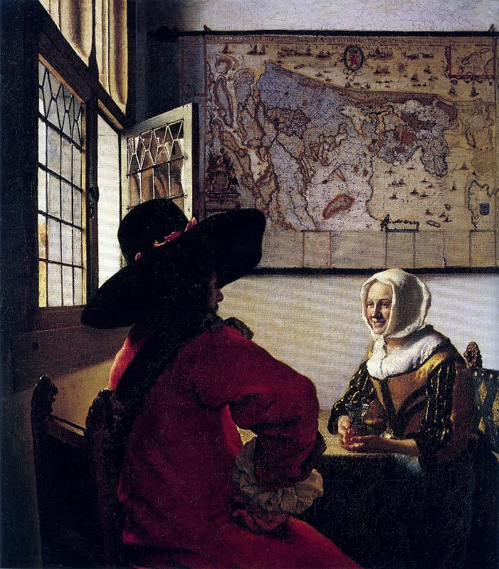 14 Officer and Laughing Girl - Jan Vermeer 1657 Frick Collection New York City